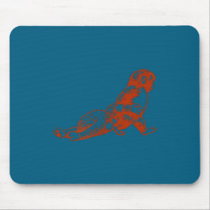 Tapis De Souris Peluche singe Punch mignon bébé singe avec peluche