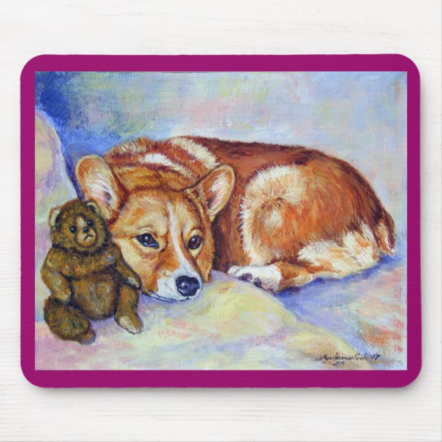 Tapis De Souris Pembroke Welsh Corgi Mousepad (Devant)