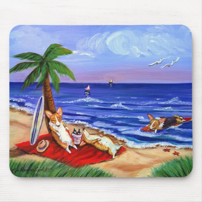 Tapis De Souris Pembroke Welsh Corgi Mousepad (Devant)