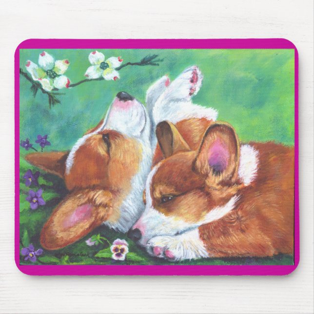 Tapis De Souris Pembroke Welsh Corgi Mousepad (Devant)