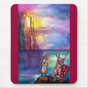 Tapis De Souris PENDRAGON Chevaliers médiévaux, Coucher de soleil