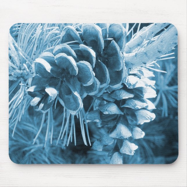 Tapis De Souris Pénecone bleu glacé primitif (Devant)