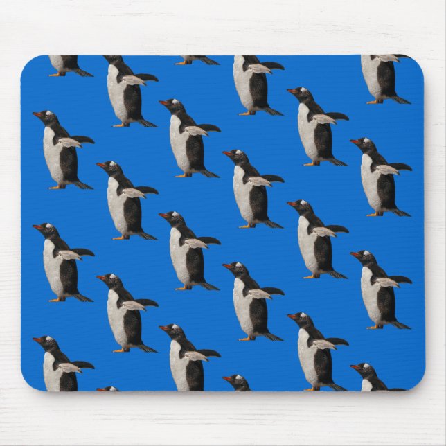 Tapis de souris Penguin Frenzy (Bleu) (Devant)