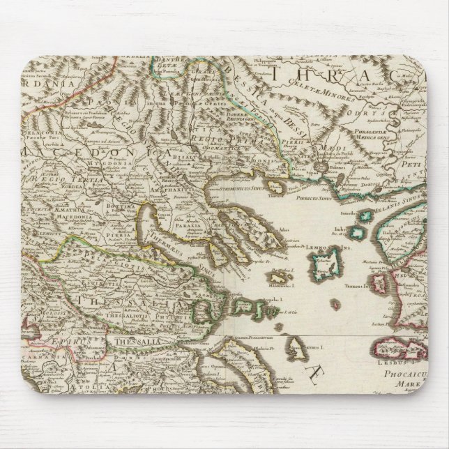 Tapis De Souris Péninsule balkanique, Grèce, Macédoine (Devant)