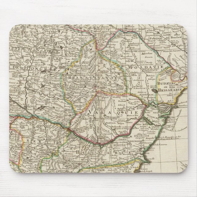 Tapis De Souris Péninsule balkanique, Hongrie, Roumanie (Devant)