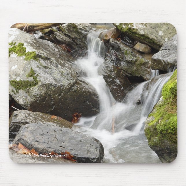 Tapis De Souris Pennsylvanie Cascade Boulders Mousepad (Devant)