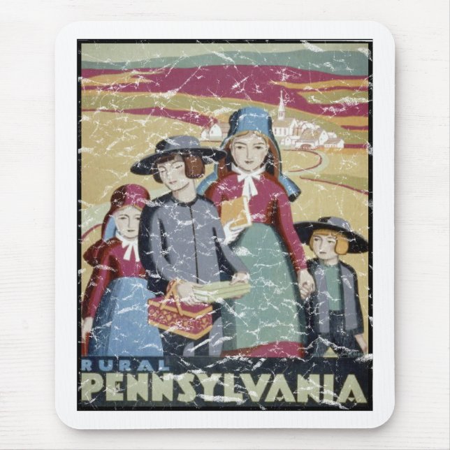 Tapis De Souris Pennsylvanie - en détresse (Devant)