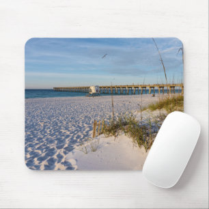 Tapis De Souris Pensacola Sand Dunes Pier Matin Mousepad