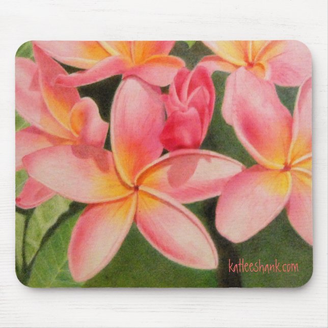 Tapis De Souris Pensées de mousepad de Plumeria (Devant)