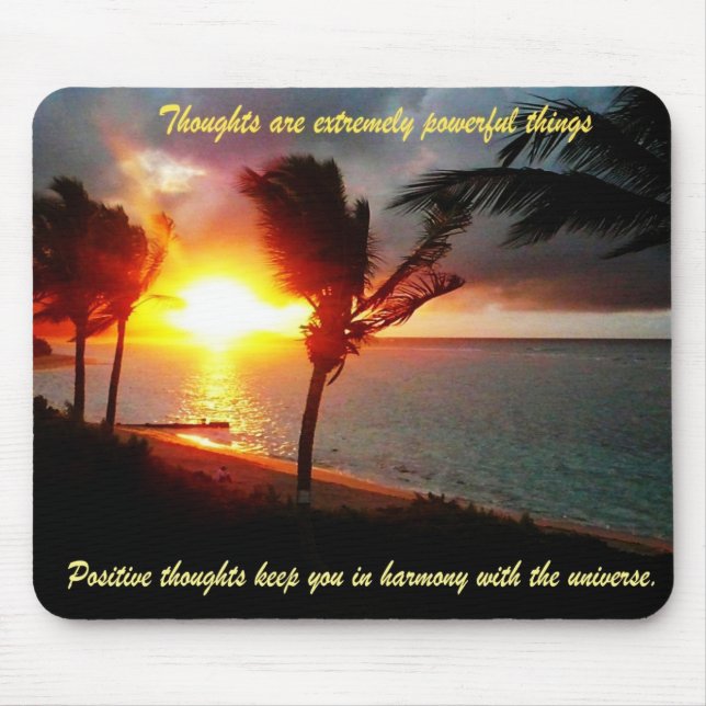 Tapis De Souris Pensées positives Mousepad (Devant)