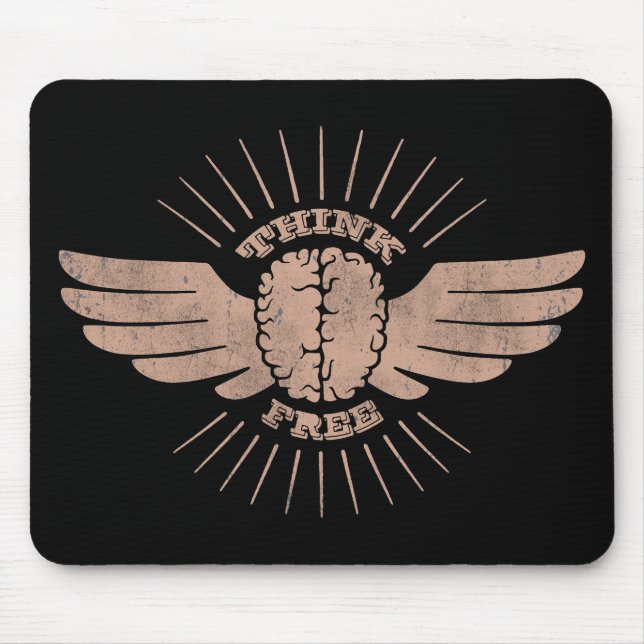 Tapis De Souris Penseur libre (Devant)