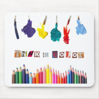 Tapis De Souris pensez en couleurs