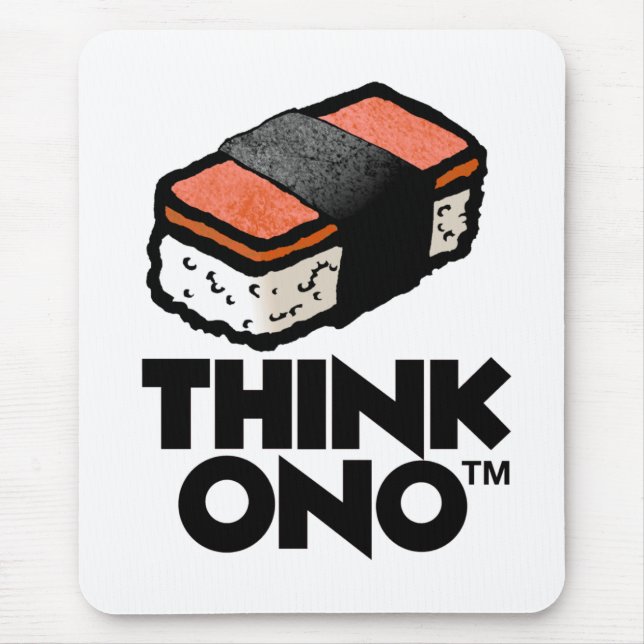 Tapis De Souris Pensez le Spam Musubi d'Ono (Devant)