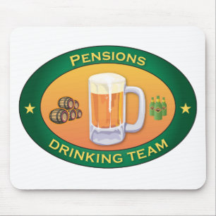Tapis De Souris Pensions buvant l'équipe