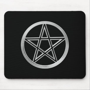 Tapis De Souris Pentagramme argenté