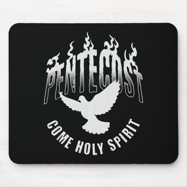 Tapis De Souris Pentecost Come Holy Spirit Catholic Dove  (Devant)