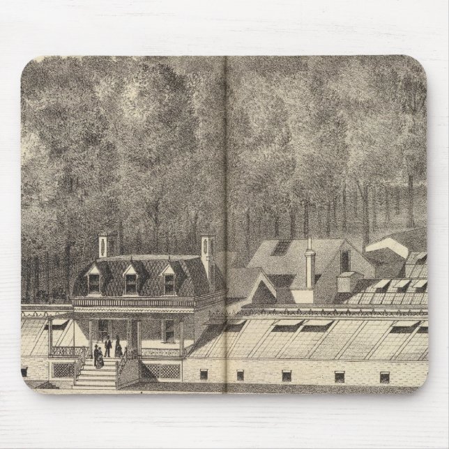 Tapis De Souris Pépinière et maisons vertes de A Hance & Son (Devant)