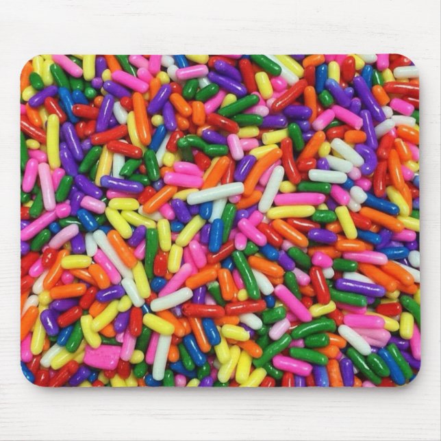 Tapis De Souris Pépites de bonbons colorés (Devant)