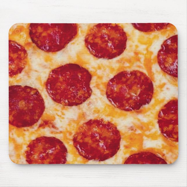 Tapis De Souris Pepperoni Pizza Hot et Yummy! (Devant)