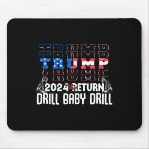 Tapis De Souris Perceuse Trump par Byby Citation drôle républicain