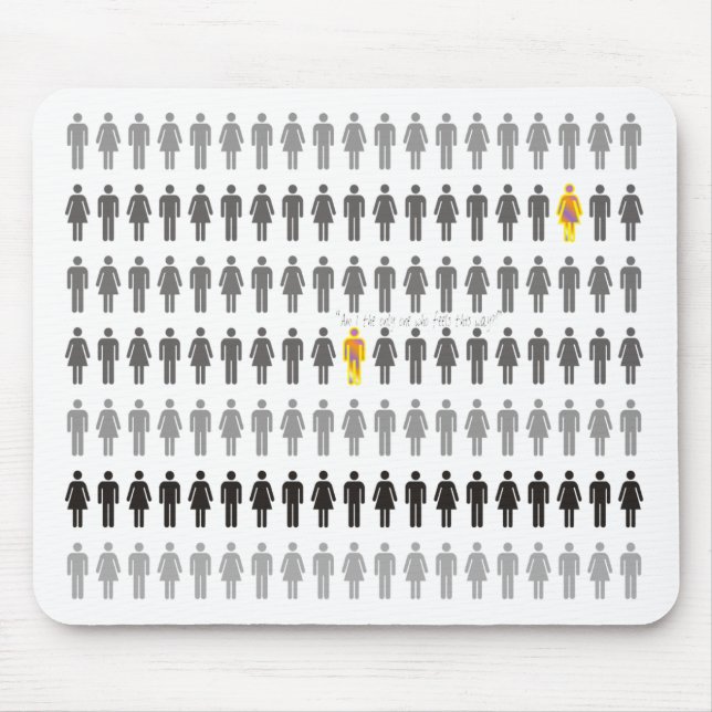 Tapis De Souris Perdu dans la foule Mousepad (Devant)