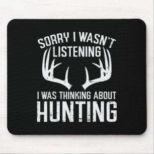 Tapis De Souris Perdu Écouter Penser Chasse Deer Shed Bow Hun