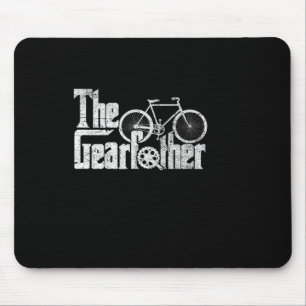Tapis De Souris Père à engrenages Cyclisme Fête des pères Parodie