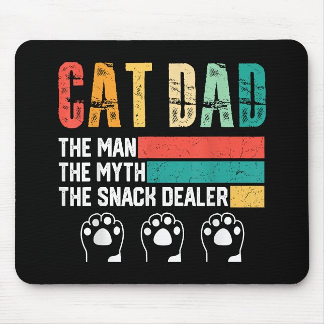 Tapis De Souris Père Day Chat papa (Devant)