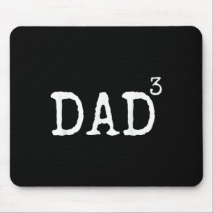 Tapis De Souris Père de 3 Cadeau des enfants Papa au cube Papa au