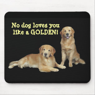 Tapis De Souris Père et fils Mousepad de golden retriever