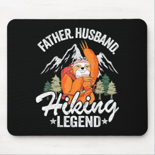 Tapis De Souris Père mari randonnée légende paresseux randonneur r