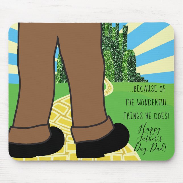 Tapis De Souris Père Mousepad parce que Merveilleux les choses qu' (Devant)