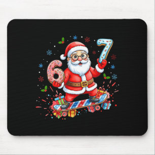 Tapis De Souris Père Noël 67 Mème Donut Skateboard Joyeux Noël Gar