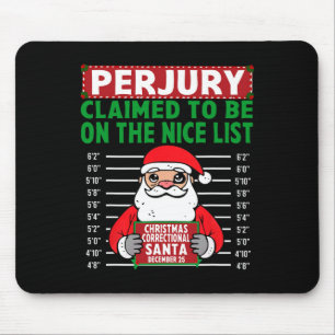 Tapis De Souris Père Noël A Déclaré Être Sur La Liste De Nice Nort