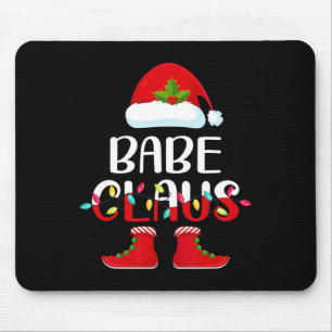 Tapis De Souris Père Noël Babe Claus Elf Matching Family Group Chr