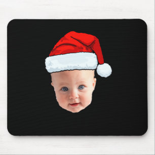 Tapis De Souris Père Noël bébé chapeau photo de Noël