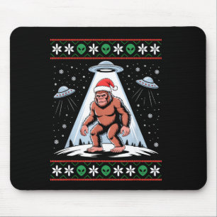 Tapis De Souris Père Noël Bigfoot Ufo Alien Drôle Noël Sale Sweat