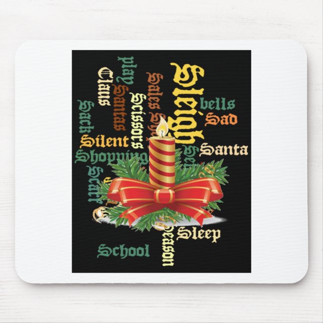 Tapis De Souris Père Noël Bonne journée et une meilleure nuit.jpg (Devant)