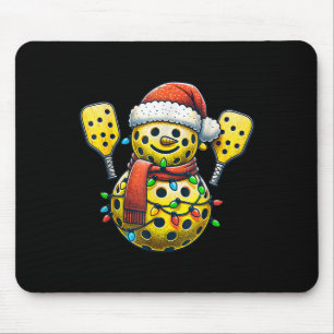 Tapis De Souris Père Noël Chapeau Bonhomme de Neige Famille Égale