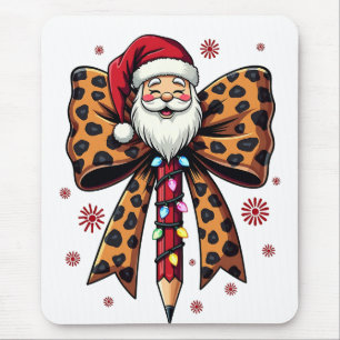 Tapis De Souris Père Noël Coquette arc École Enseignement
