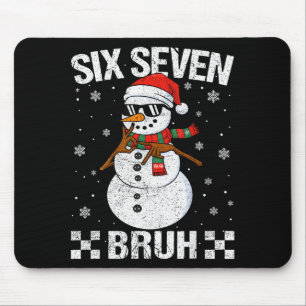 Tapis De Souris Père Noël dabbing Bonhomme de neige 6 7 Meme Noël