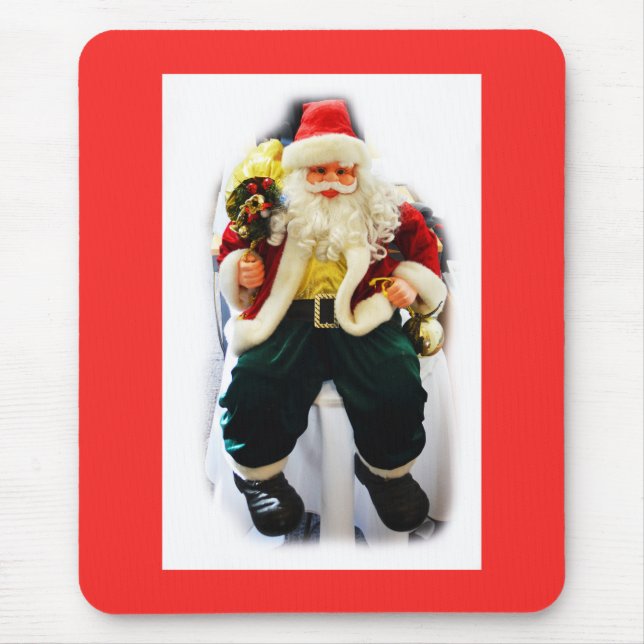 Tapis De Souris Père Noël festive (Devant)
