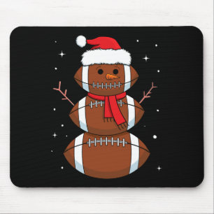 Tapis De Souris Père Noël Football Snowman Sports Ball Hommes garç