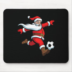 Tapis De Souris Père Noël joue au football de Noël Sports Femmes H