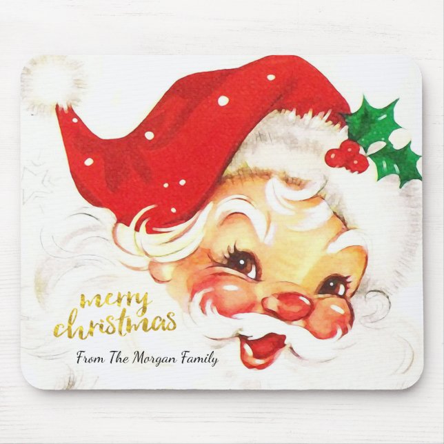 Tapis De Souris Père Noël Joyeux Noël (Devant)