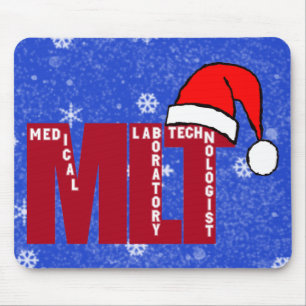 Tapis De Souris Père Noël MLT - LABORATOIRE MÉDICAL TECH de NOËL