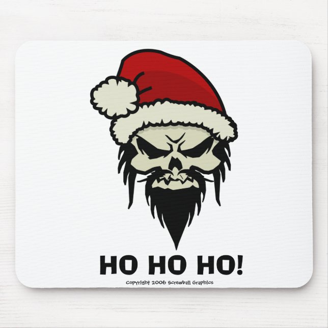 Tapis De Souris Père Noël Mousepad tordu (Devant)