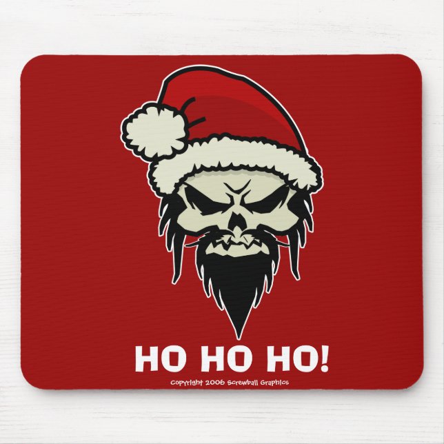 Tapis De Souris Père Noël Mousepad tordu (Devant)