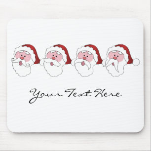 Tapis De Souris Père Noël Moustaches mousepac personnalisé
