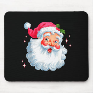 Tapis De Souris Père Noël Nk vintage visage de Noël Père Noël Xmas